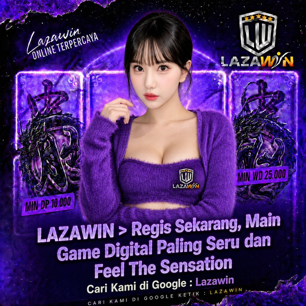 LAZAWIN > Regis Sekarang, Main Game Digital Paling Seru dan Feel The Sensation