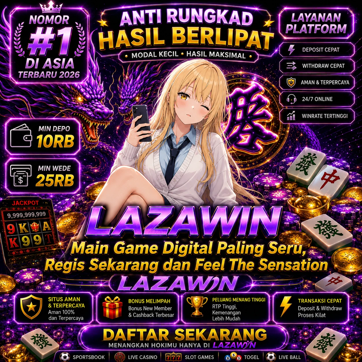 LAZAWIN > Main Game Digital Paling Seru, Regis Sekarang dan Feel The Sensation